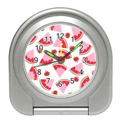 Pink Watermeloon Travel Alarm Clock by Sapixe