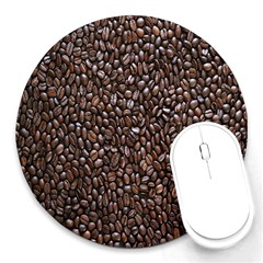 Coffee-beans Round Mousepads by nateshop