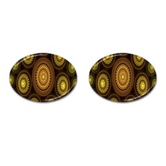 Fractal Cufflinks (oval) by nateshop