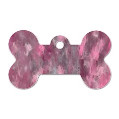 Abstract-pink Dog Tag Bone (one Side) by nateshop