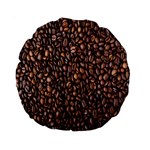 Coffee Beans Food Texture Standard 15  Premium Round Cushions Back