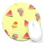 Ice-cream Round Mousepads Front