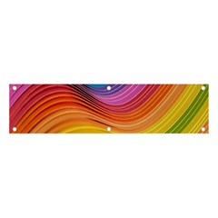  Rainbow Pattern Lines Banner And Sign 4  X 1  by artworkshop