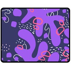 Abstract Background Shape Shapes Fleece Blanket (medium)  by Wegoenart