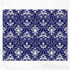 Blue Lace Decorative Ornament - Pattern 14th And 15th Century - Italy Vintage  Rectangular Jigsaw Puzzl by ConteMonfrey