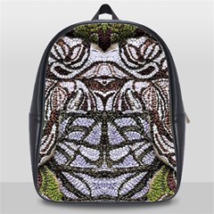 Liberty Inspired Embroidery Iv School Bag (xl) by kaleidomarblingart