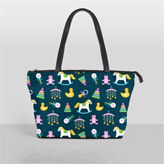 Cute Babies Toys Seamless Pattern Classic Shoulder Handbag by Vaneshart