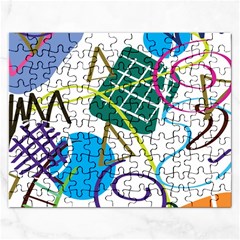 Abstract Pattern Rectangular Jigsaw Puzzl by Wegoenart