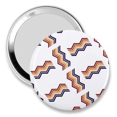 Illustration Abstract-art Diagonal Stripe Stripes 3  Handbag Mirrors by Wegoenart