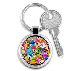 Illustration Cartoon Character Animal Cute Key Chain (round) by Sudhe