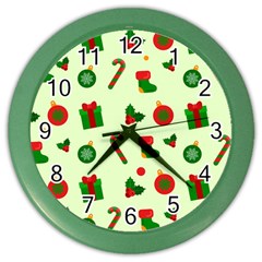 Illustration Festive Background Holiday Background Color Wall Clock by Amaryn4rt