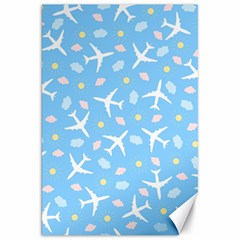 Plane Sky Background Pattern Canvas 20  X 30  by danenraven