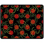 Abstract Background Pattern Texture Design Double Sided Fleece Blanket (Medium)  58.8 x47.4  Blanket Back