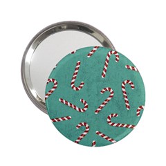 Christmas Candy Cane Background 2 25  Handbag Mirrors by danenraven