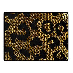 Metallic Snake Skin Pattern Double Sided Fleece Blanket (small)  by BangZart