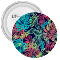 Sheets Tropical Picture Plant Pattern 3  Buttons by Ravend