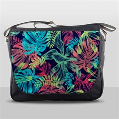 Sheets Tropical Picture Plant Pattern Messenger Bag by Ravend