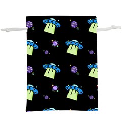 Illustration Cosmos Cosmo Rocket Spaceship Ufo  Lightweight Drawstring Pouch (xl) by danenraven