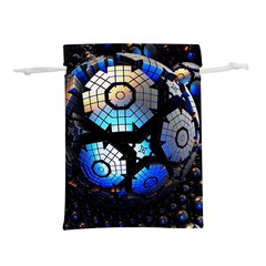 Illustration Tech Galaxy Robot Bot Science Lightweight Drawstring Pouch (l) by danenraven