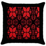 Christmas Red Black Xmas Gift Throw Pillow Case (Black) Front