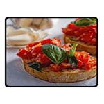 Beautiful Bruschetta - Italian Food Double Sided Fleece Blanket (Small)  45 x34  Blanket Front