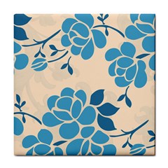 Flower Petal Branch Corolla Tile Coaster by danenraven