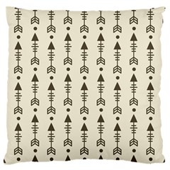 Black And Grey Arrow   Large Flano Cushion Case (one Side) by ConteMonfreyShop