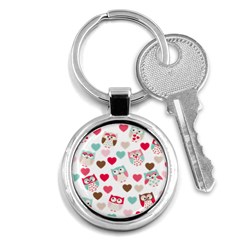 Lovely Owls Key Chain (round) by ConteMonfreyShop