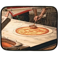 Let`s Make Pizza Double Sided Fleece Blanket (mini)  by ConteMonfrey