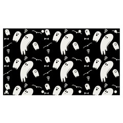 Ghost Background Halloween Banner And Sign 7  X 4  by Wegoenart