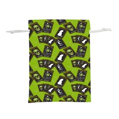 Cats And Skulls - Modern Halloween  Lightweight Drawstring Pouch (l) by ConteMonfrey