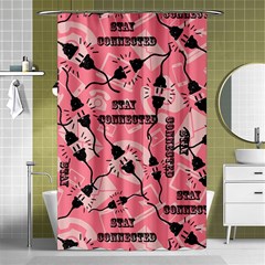 Connection Get Connected Technology Shower Curtain 48  X 72  (small)  by Ravend