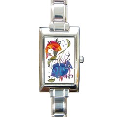 Im Fourth Dimension Colour 74 Rectangle Italian Charm Watch by imanmulyana