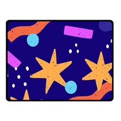 Star Abstract Pattern Wallpaper Fleece Blanket (small) by Wegoenart