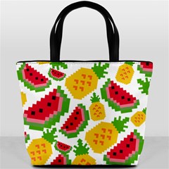 Watermelon Pattern Fruit Summer Bucket Bag by Wegoenart