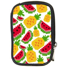 Watermelon Pattern Fruit Summer Compact Camera Leather Case by Wegoenart