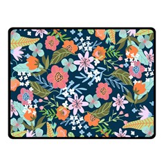 Flower Floral Background Painting Double Sided Fleece Blanket (small)  by danenraven