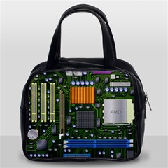 Illustration Motherboard Pc Computer Classic Handbag (two Sides) by danenraven