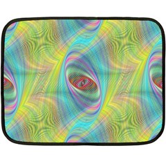 Ellipse Pattern Elliptical Abstract Fleece Blanket (mini) by Wegoenart