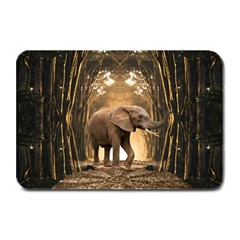 Sculpture Travel Outdoor Nature Elephant Plate Mats by Wegoenart