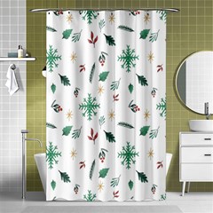 Christmass Theme Shower Curtain 48  X 72  (small)  by artworkshop