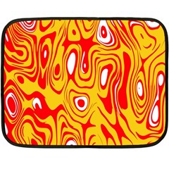 Red-yellow Fleece Blanket (mini) by nateshop