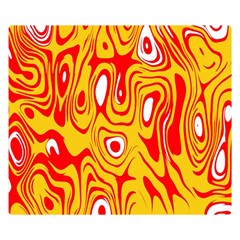 Red-yellow Double Sided Flano Blanket (small)  by nateshop