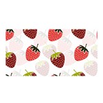 Strawberry Fruit Pattern Background Satin Wrap 35  x 70  Front