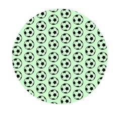 Pattern Ball Soccer Background Mini Round Pill Box (pack Of 5) by Wegoenart