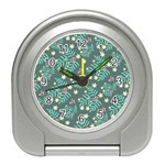 Illustration Pattern Seamless Travel Alarm Clock Front