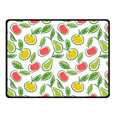 Fruit Fruits Food Illustration Background Pattern Fleece Blanket (small) by Ravend