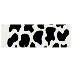 Cow Black And White Spots Banner And Sign 9  X 3  by ConteMonfrey