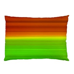 Orange And Green Blur Abstract Print Pillow Case (two Sides) by dflcprintsclothing