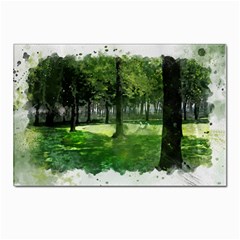 Beeches Trees Tree Lawn Forest Nature Postcards 5  X 7  (pkg Of 10) by Wegoenart